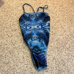 Jolyn Clothing Blue Marble Performance One-Piece
